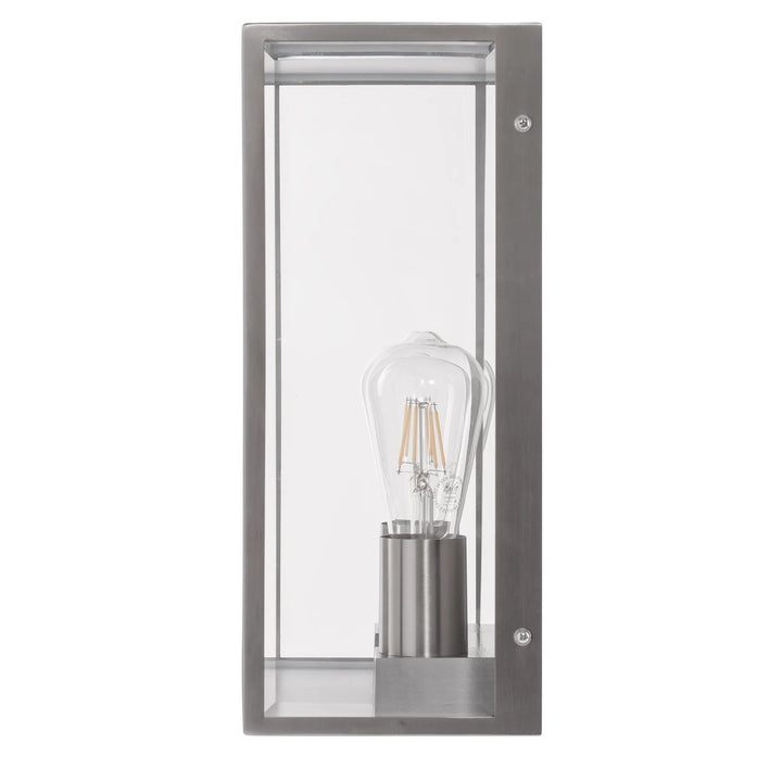 HV36592W - Bayside 316 Stainless Steel Black/White 2 Light Wall Light