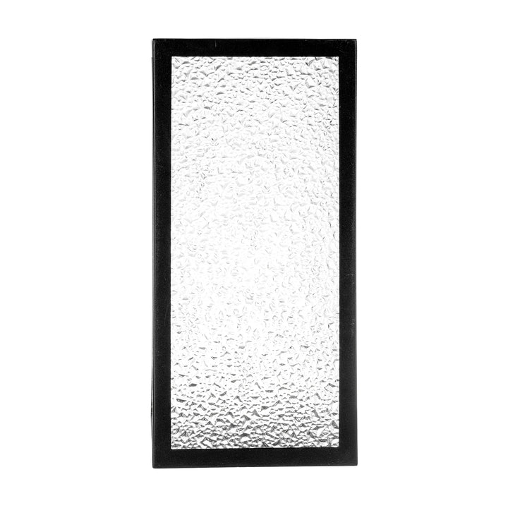 HV3659W-BLKCR - Bayside Aluminium Black Crackled Glass Wall Light WALL LIGHT