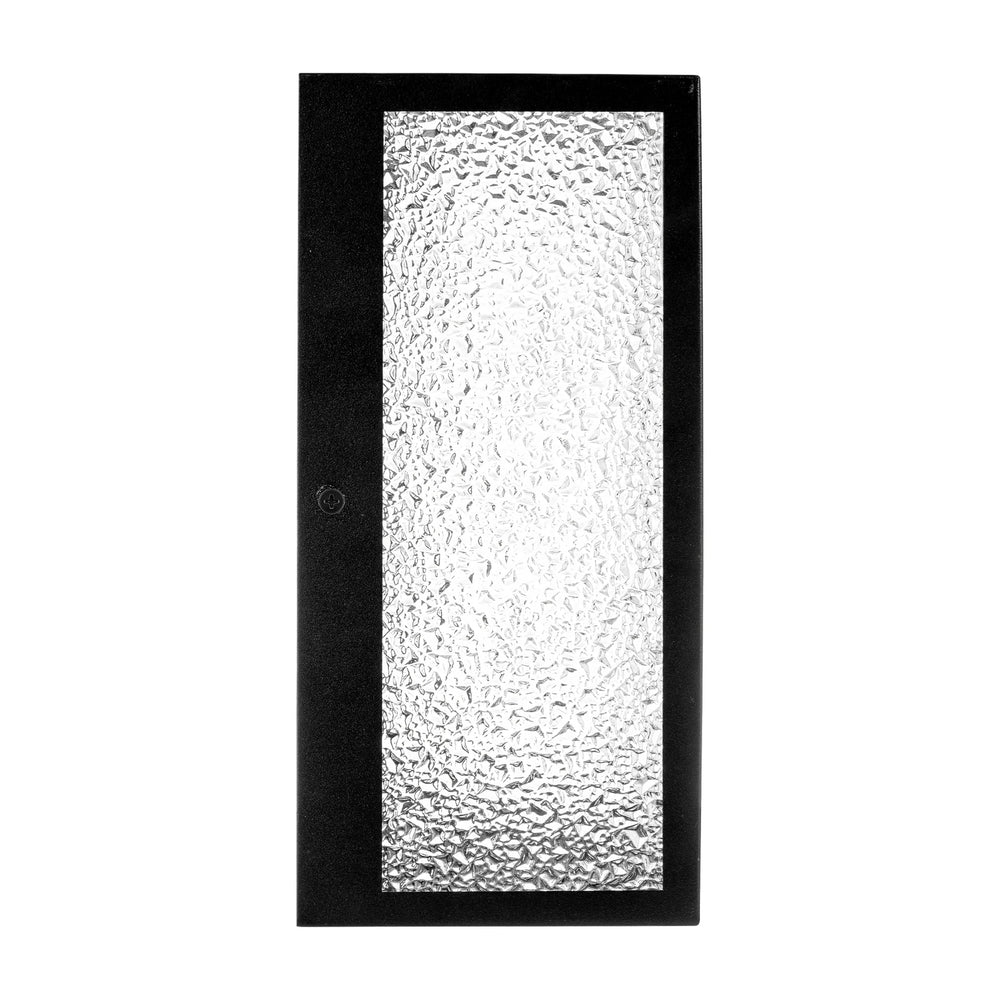 HV3659W-BLKCR - Bayside Aluminium Black Crackled Glass Wall Light WALL LIGHT