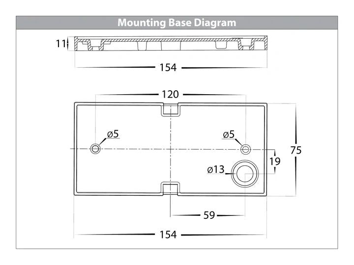 HV3665T- Mia TRI Colour Up & Down LED Wall Light