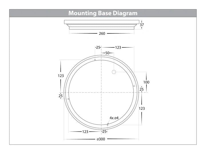 HV3670T-BLK- Stor Black LED Bunker Light