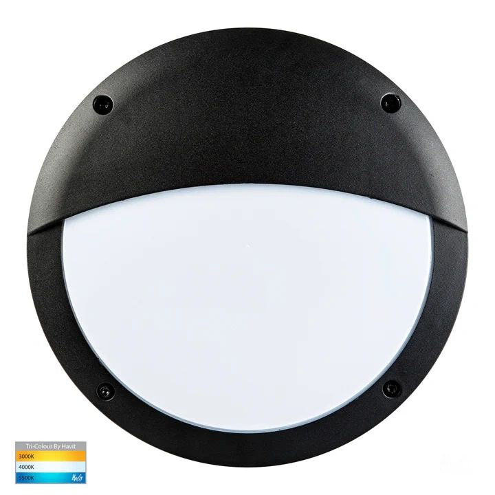 HV3671T-BLK-Stor Black LED Bunker Light with Eyelid