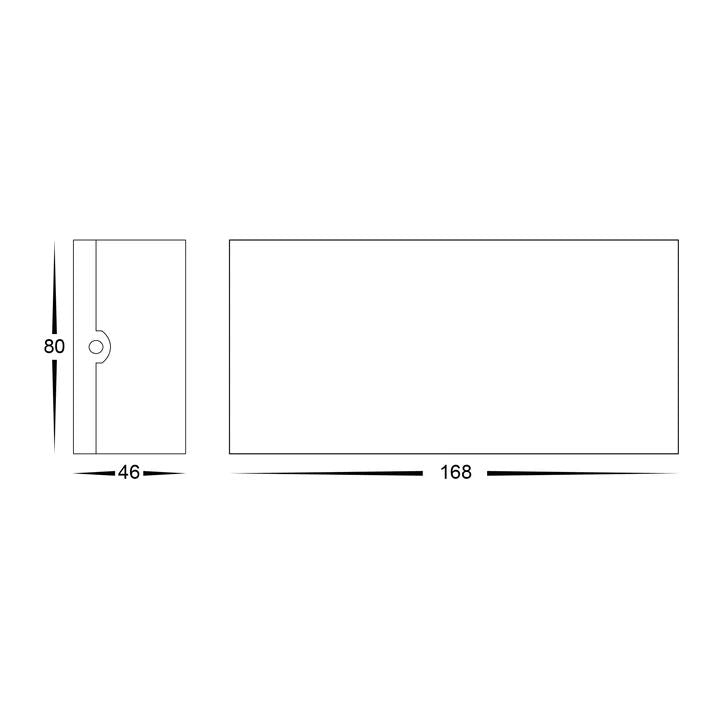 HV3696T- Maro 168mm Up & Down TRI Colour LED Wall Light