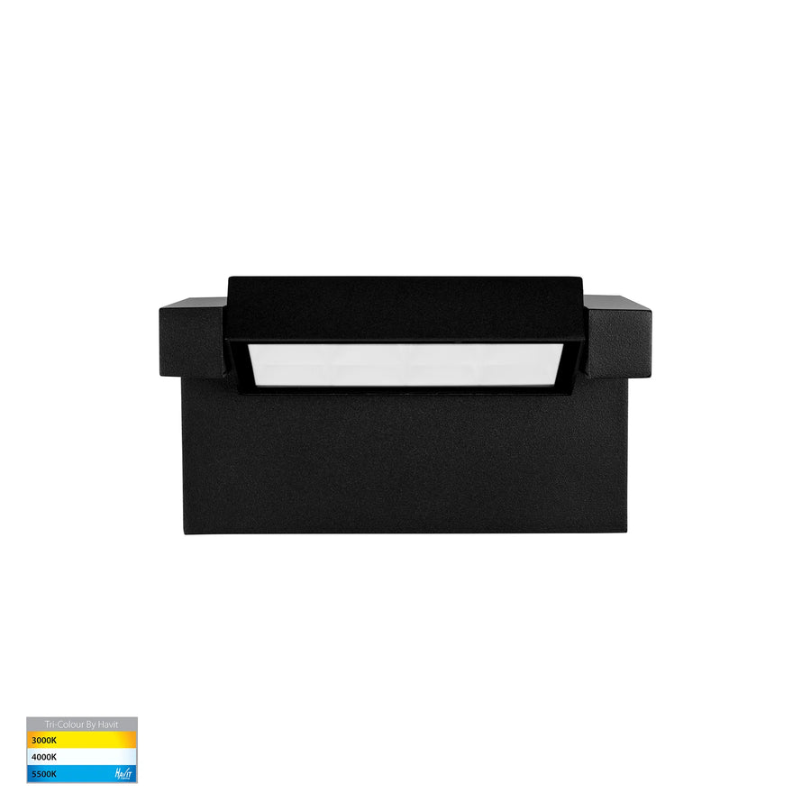 HV3731T-BLK- Locu Aluminium Black Adjustable 12w LED Floodlight Wall light