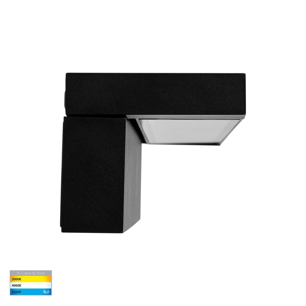 HV3732T-BLK - Locu Aluminium Black 24w Adjustable LED Floodlight WALL LIGHT