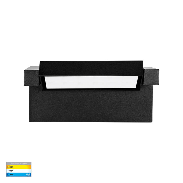 HV3732T-BLK - Locu Aluminium Black 24w Adjustable LED Floodlight WALL LIGHT