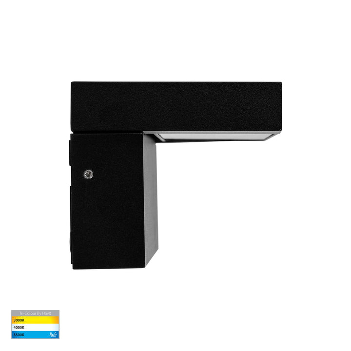 HV3733T-BLK - Locu Aluminium Black 36w Adjustable LED Floodlight Flood and Sensor light