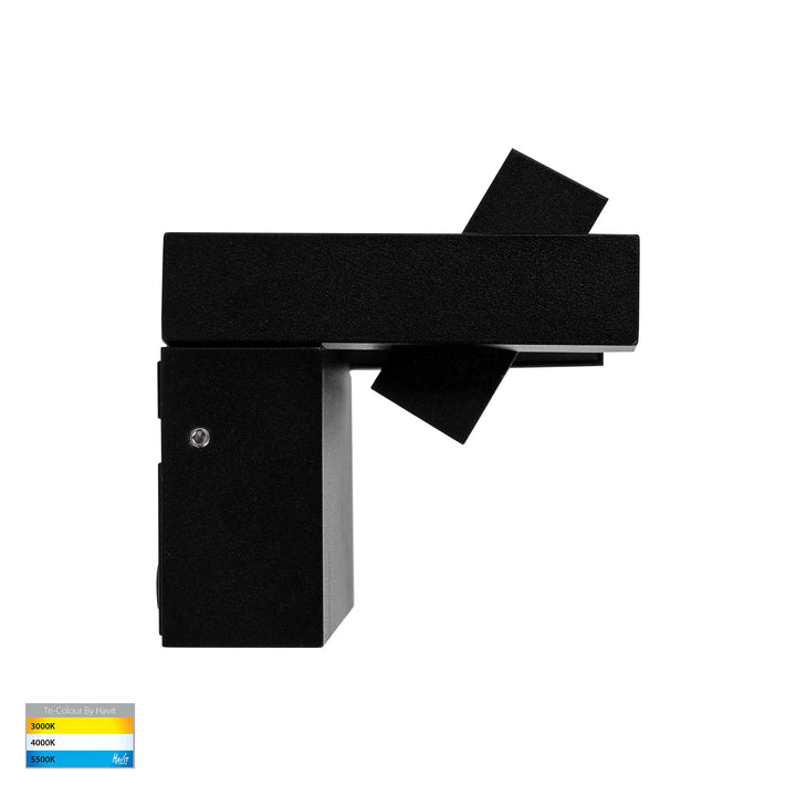 HV3733T-BLK - Locu Aluminium Black 36w Adjustable LED Floodlight Flood and Sensor light
