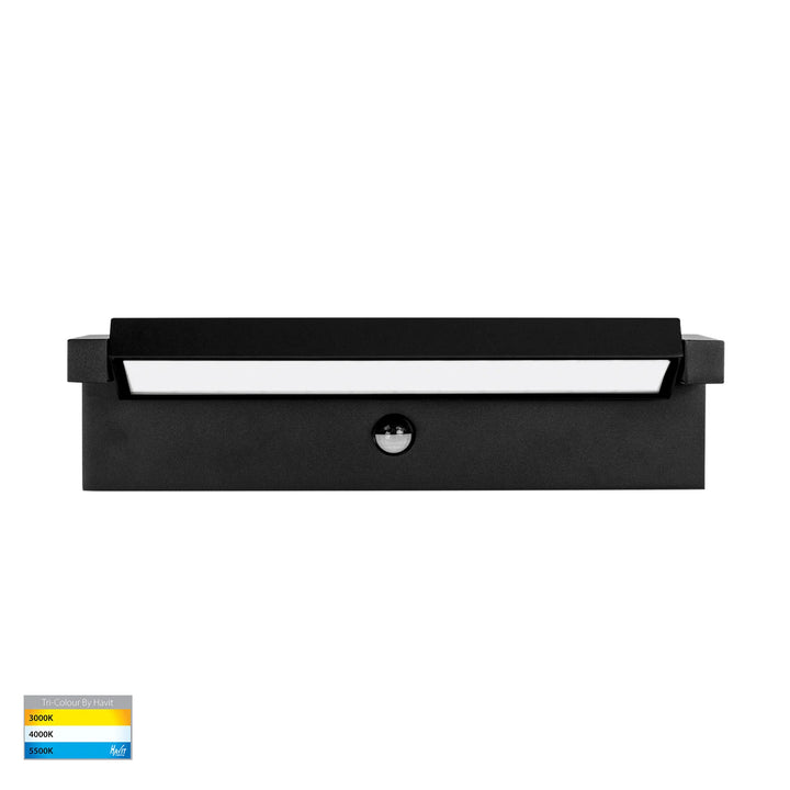 HV3733T-BLK-PIR - Locu Aluminium Black Adjustable 36W LED Floodlight with Sensor Flood and Sensor light