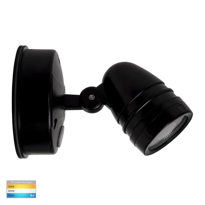 HV3792T- Focus Polycarbonate Single Adjustable Spot Light With Sensor