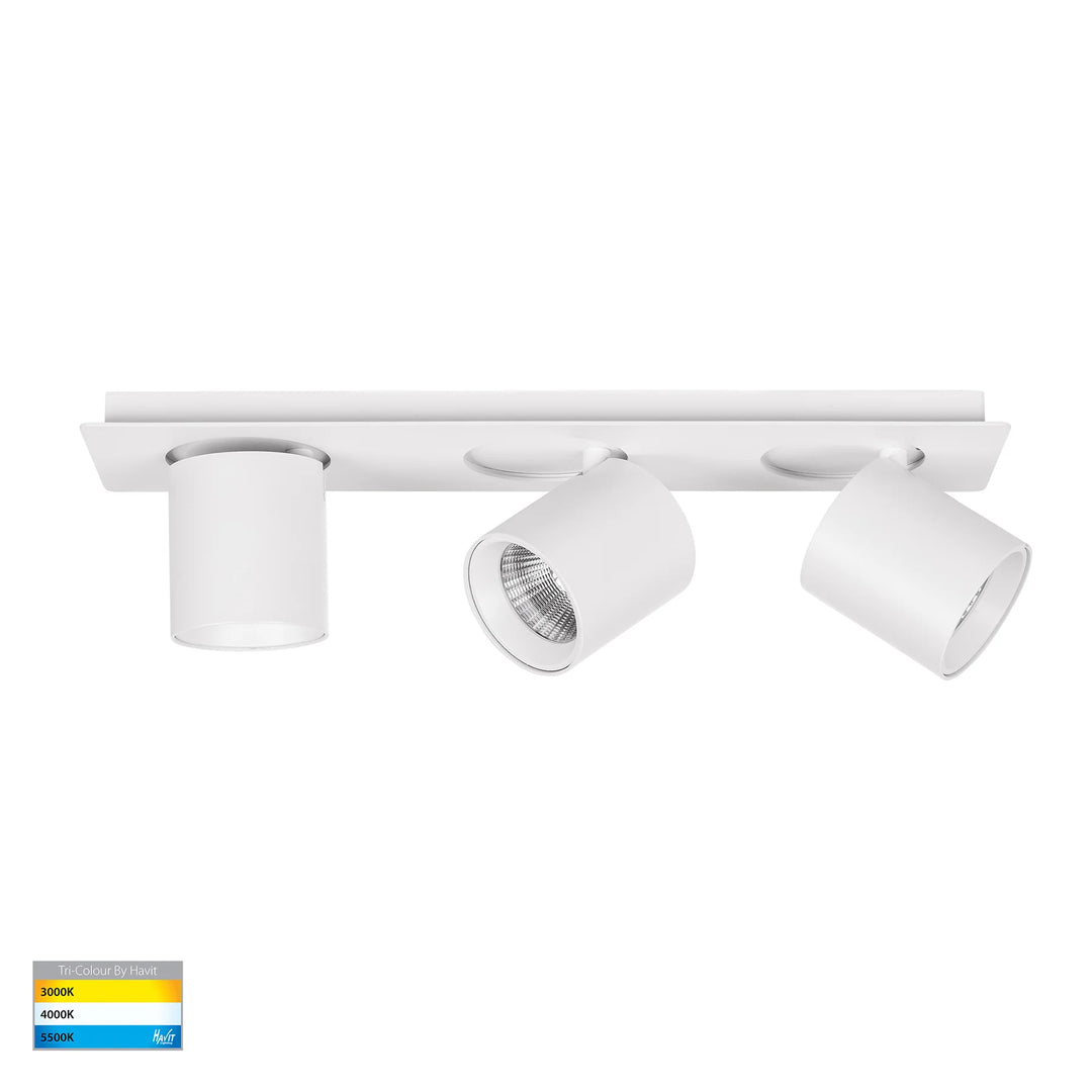 HV4003T - Sbarra 3 Light Adjustable Bar Light White Spot light
