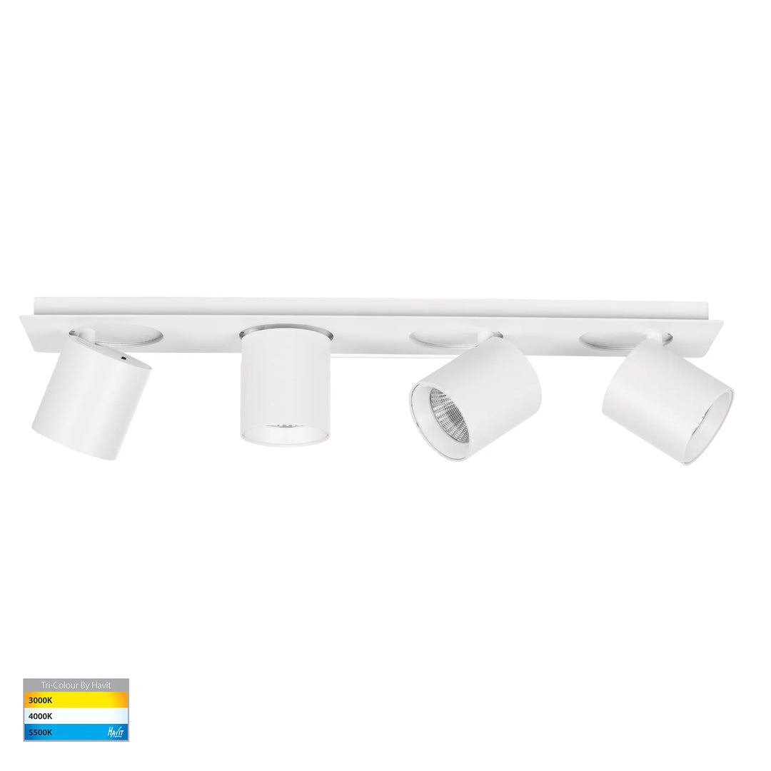 HV4003T - Sbarra 4 Light Adjustable Bar Light White Spot light