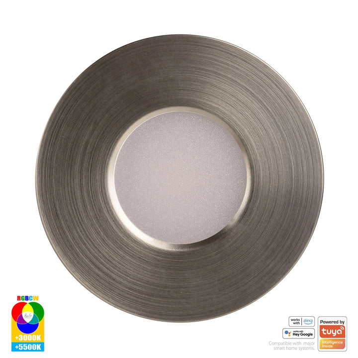 HV5511RGBCW- Prime Fixed RGBCW WIFI LED Downlight Nickel Downlight