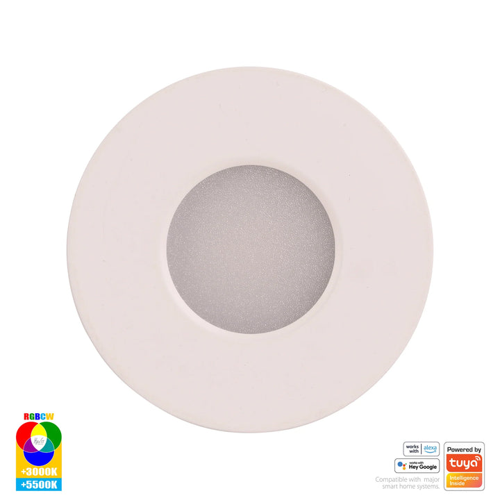 HV5511RGBCW- Prime Fixed RGBCW WIFI LED Downlight White Downlight