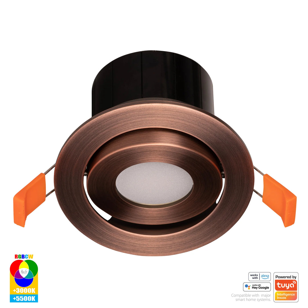 HV5512RGBCW- Prime Tilt RGBCW WIFI LED Downlight Downlight