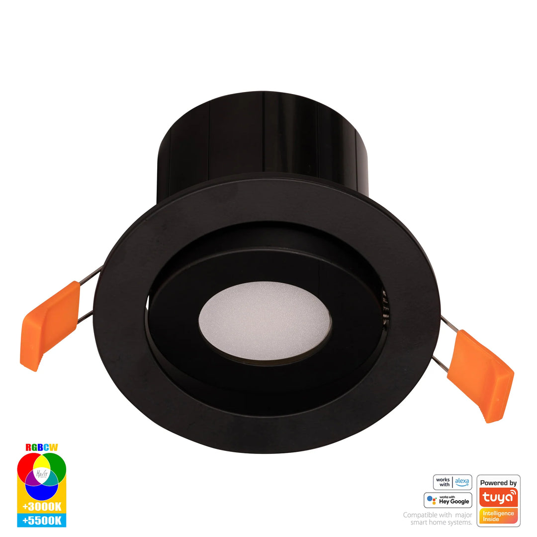 HV5512RGBCW- Prime Tilt RGBCW WIFI LED Downlight Downlight
