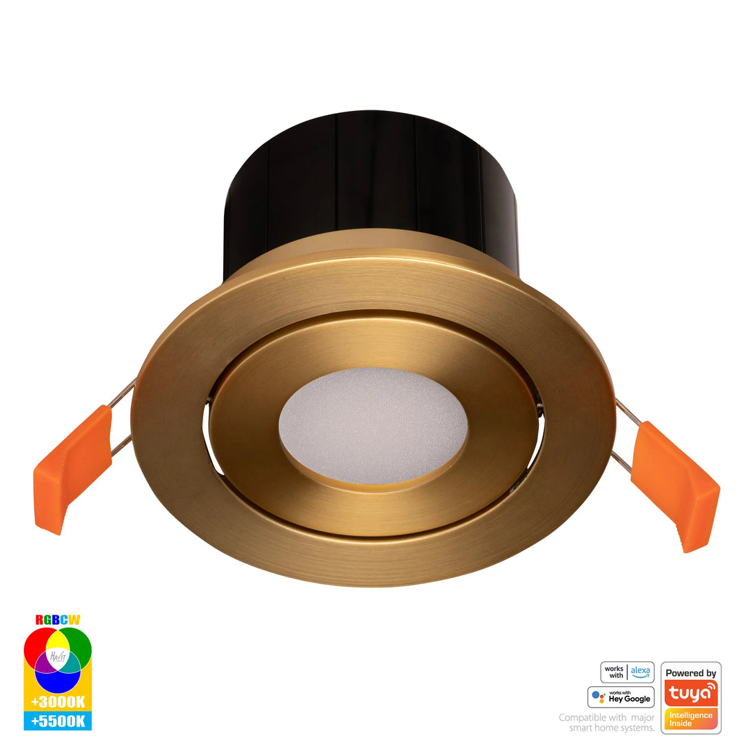 HV5512RGBCW- Prime Tilt RGBCW WIFI LED Downlight Downlight