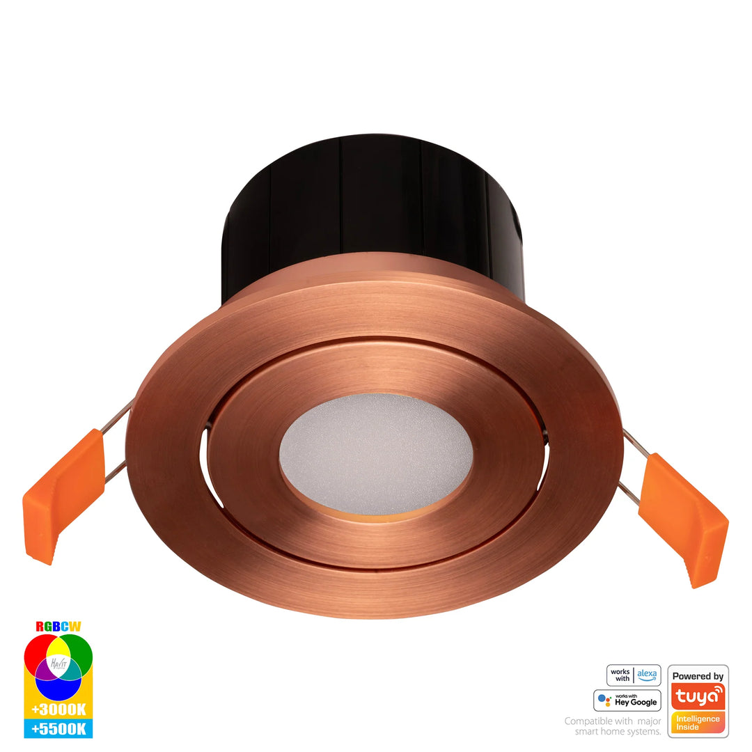 HV5512RGBCW- Prime Tilt RGBCW WIFI LED Downlight Downlight