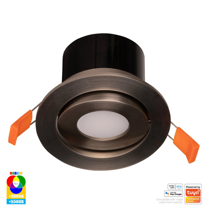 HV5512RGBCW- Prime Tilt RGBCW WIFI LED Downlight Downlight