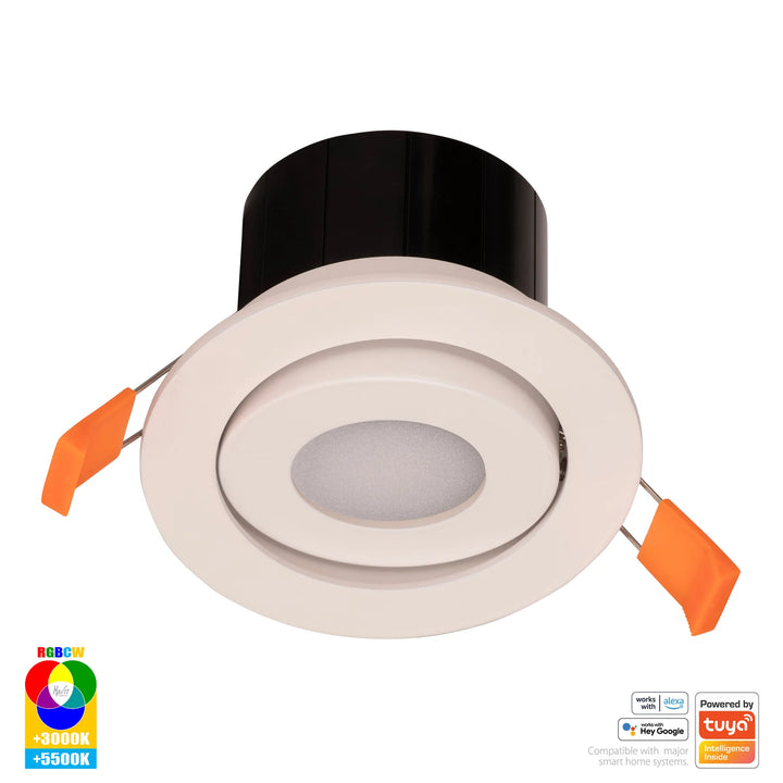 HV5512RGBCW- Prime Tilt RGBCW WIFI LED Downlight Downlight