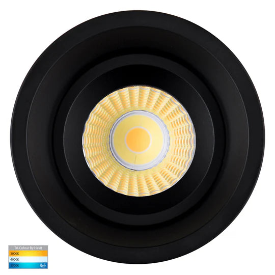 HV5513T - Prime Black/White Fixed Deep LED Downlight