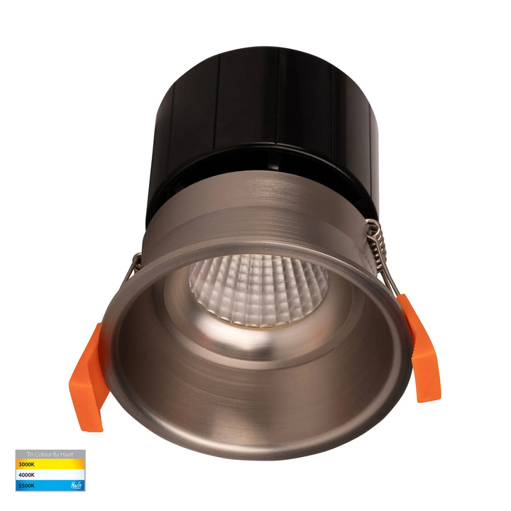 HV5513T - Prime Black/White Fixed Deep LED Downlight Nickel Downlight