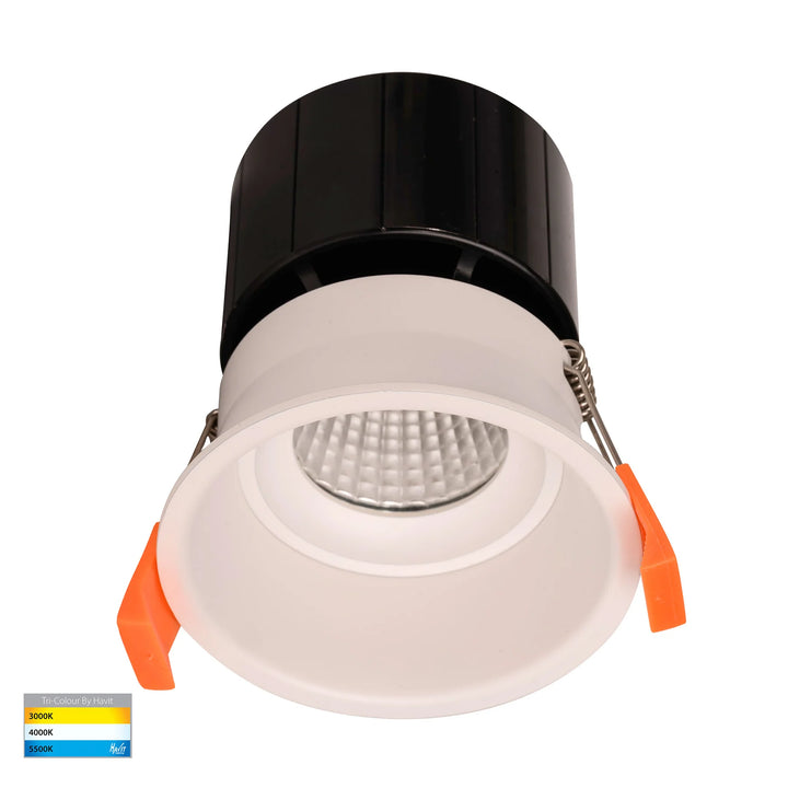 HV5513T - Prime Black/White Fixed Deep LED Downlight White Downlight