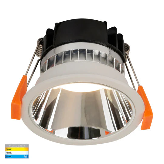 HV5529D2W- Gleam Black/White with Insert Fixed Dim to Warm LED Downlight