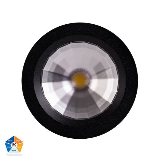 HV5531T- Ora Black/White Semi Frosted lens Fixed LED Downlight