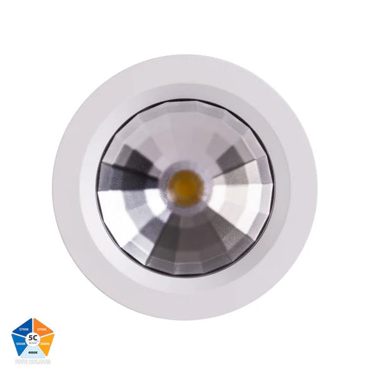 HV5531T- Ora Black/White Semi Frosted lens Fixed LED Downlight