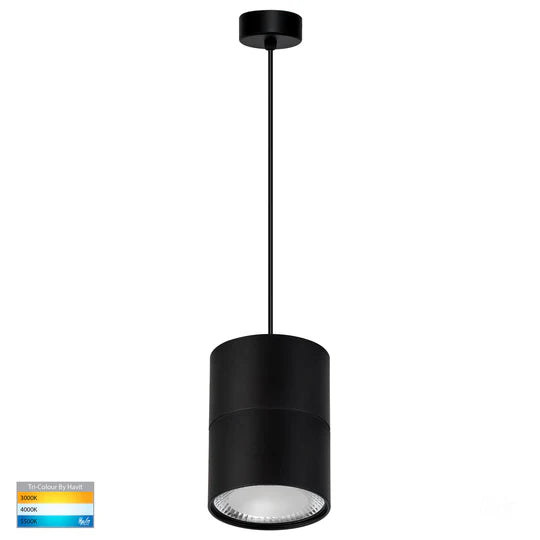 HV5803T-P - Nella Black/White 12w LED Pendant