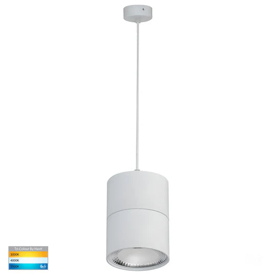 HV5803T-P - Nella Black/White 12w LED Pendant