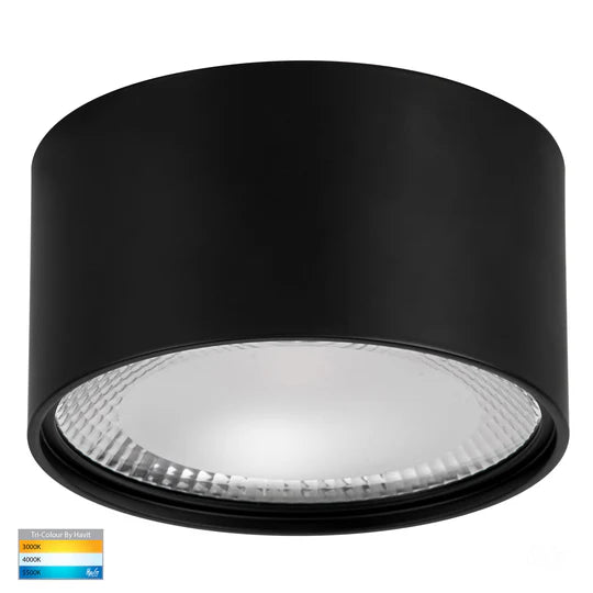 HV5805T - Nella Black/White 18w Surface Mounted LED Downlight