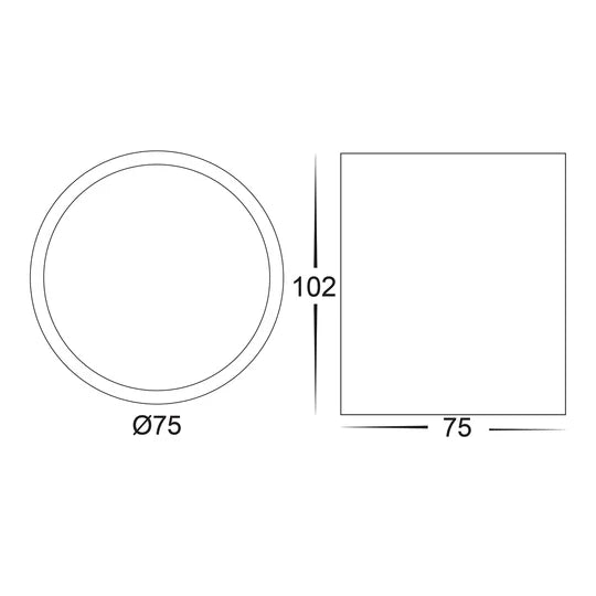 HV5812T - Nella 7w LED Black/White Adjustable Surface Mounted Downlight