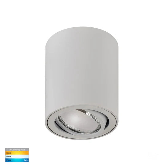 HV5812T - Nella 7w LED Black/White Adjustable Surface Mounted Downlight