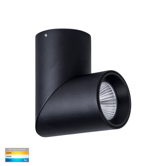 HV5823T - Nella Black/White 12w Surface Mounted Rotatable LED Downlight