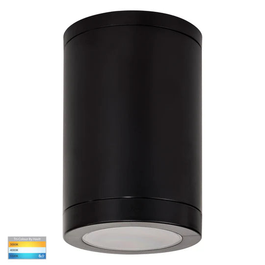 HV5832T - Lexan Black/White 9in1 Surface Mounted GU10 LED Downlight