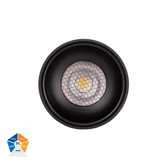 HV5841S-EXT Nella Black/White 7w Surface Mounted LED Downlight