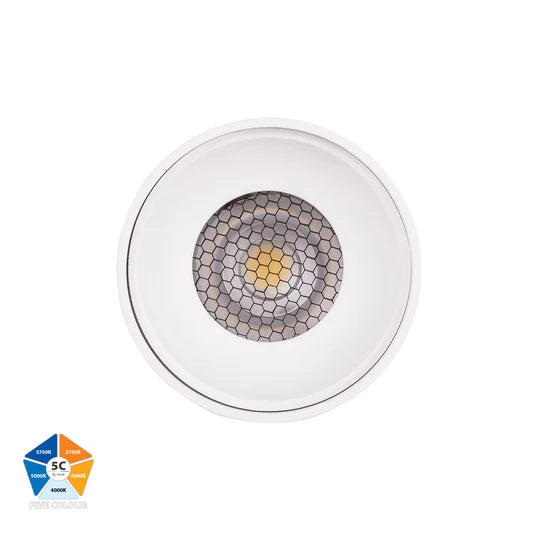 HV5841S-EXT Nella Black/White 7w Surface Mounted LED Downlight