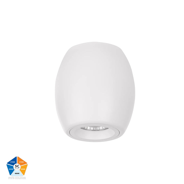 HV5848S - Nella 7w Surface Mounted LED Downlight White Surface Mount Downlight