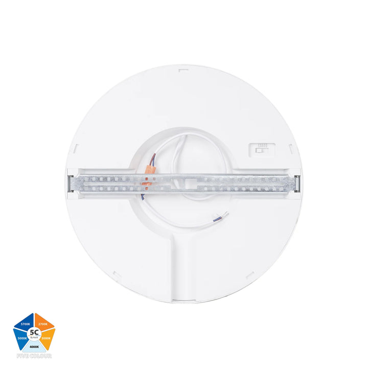 HV5864S-WHT - Auster White 24w LED Ceiling Mounted Oyster Light