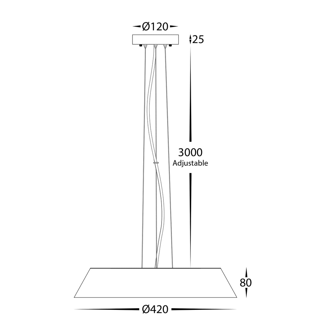 Noyer Walnut Timber LED Pendant