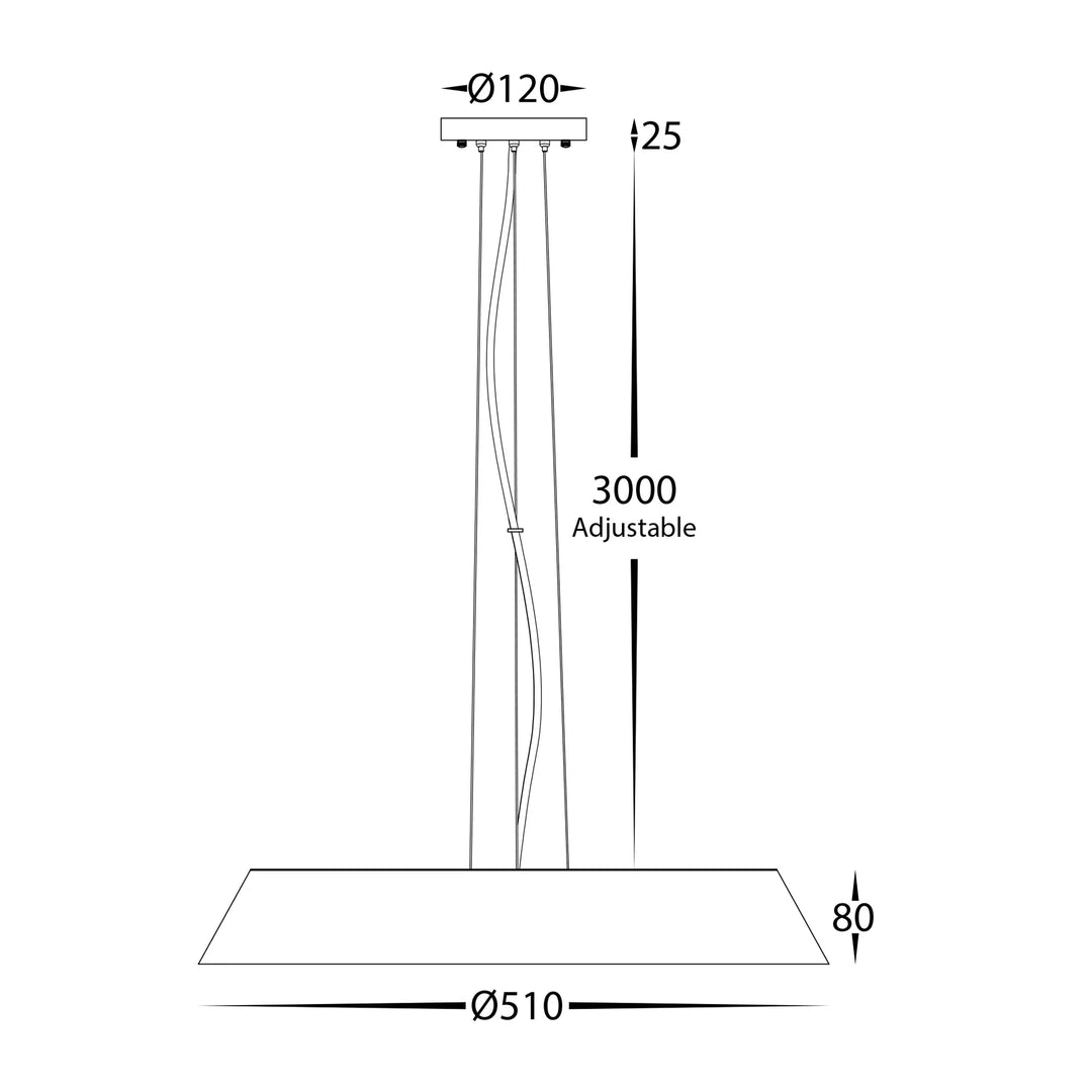 Noyer Walnut Timber LED Pendant