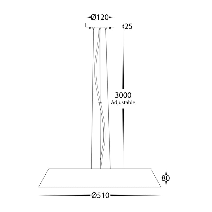 Noyer Walnut Timber LED Pendant