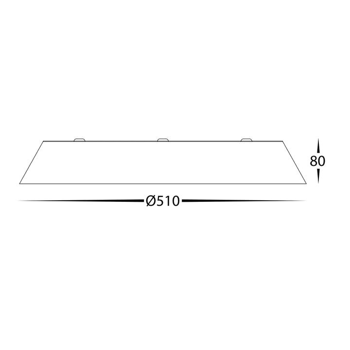 Noyer Walnut Timber Ceiling Mounted LED Oyster