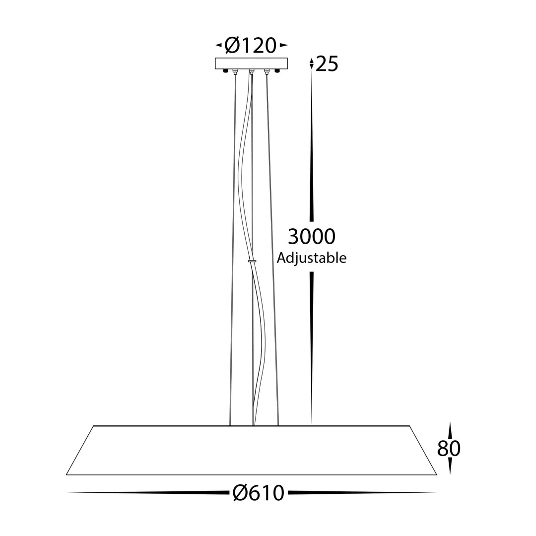 Noyer Walnut Timber LED Pendant