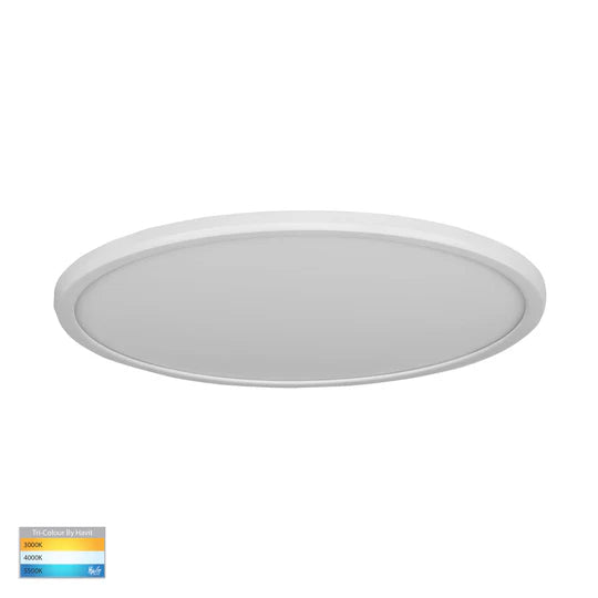 HV5877T-WHT - Slim White LED Ceiling Mounted Oyster Light