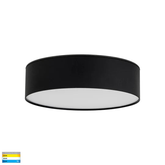 HV5892T- Nella Black/White 20w Ceiling Mounted LED Oyster