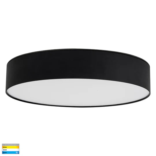 HV5892T- Nella Black/White 20w Ceiling Mounted LED Oyster