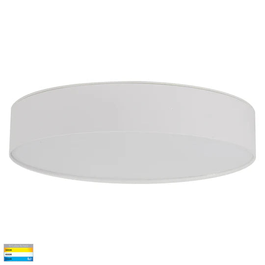 HV5892T- Nella Black/White 20w Ceiling Mounted LED Oyster